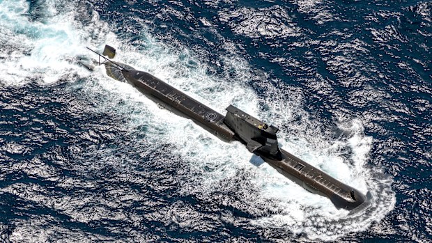 Royal Australian Navy submarine HMAS Rankin.
