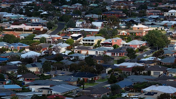 Regional Victorian suburb Waurn Ponds. 