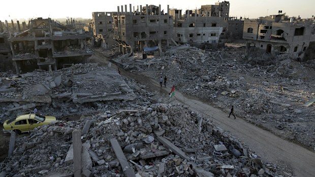 Homes destroyed by Israeli strikes