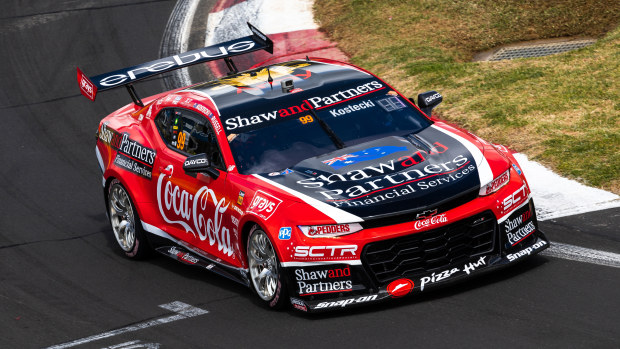 Brodie Kostecki driver of the #99 Coca-Cola Racing Chevrolet Camaro ZL1 during the Bathurst 1000, part of the 2023 Supercars Championship Series at Mount Panorama on October 06, 2023 in Bathurst, Australia. (Photo by Daniel Kalisz/Getty Images)