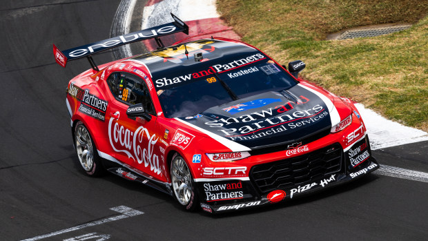Brodie Kostecki driver of the #99 Coca-Cola Racing Chevrolet Camaro ZL1 during the Bathurst 1000, part of the 2023 Supercars Championship Series at Mount Panorama on October 06, 2023 in Bathurst, Australia. (Photo by Daniel Kalisz/Getty Images)