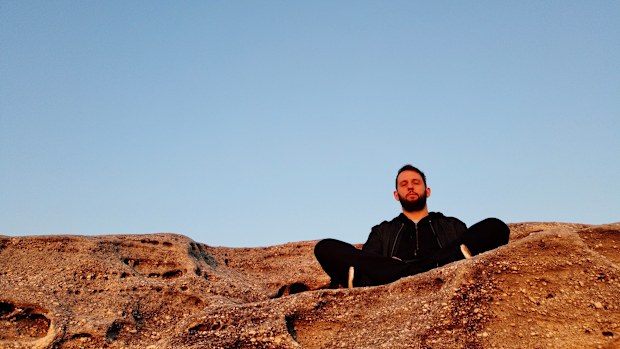 Rory Kinsella meditating in North Bondi