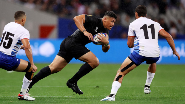 Caleb Clarke played just two matches for the All Blacks at the 2023 Rugby World Cup.
