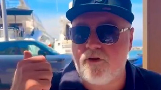 Kyle Sandilands in St Tropez
