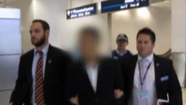 Zhen Fang, 36, was arrested at Sydney airport on Saturday morning after arriving from China. (Supplied)