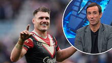 Andrew Johns (insert) has paid credit to Rosters star Angus Crichton. 