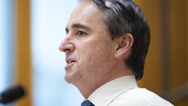 Matt Comyn, Chief Executive Officer, Commonwealth Bank of Australia (CBA), during the Review of Australias four major banks hearing with the Standing Committee on Economics, at Parliament House in Canberra on Tuesday 18 November 2025.