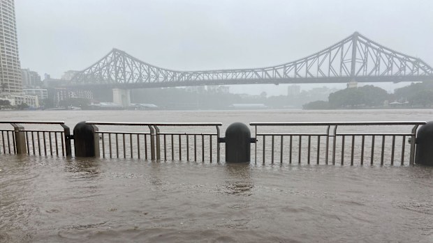 Flooding in Brisbane in 2022.