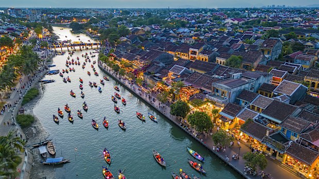 Hoi An ancient town which is a very famous destination for tourists.