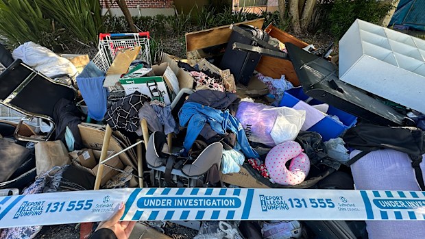 Illegal dumping under investigation in Miranda, in Sydney's south.
