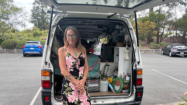 Cass has been living out of a vehicle for over a year.