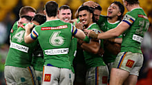 Raiders players celebrate at Magic Round 2025