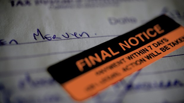 A final debt notice.