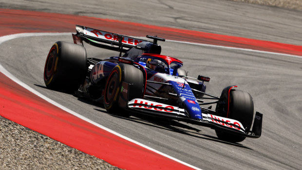 Daniel Ricciardo of Australia driving the (3) Visa Cash App RB VCARB 01 on track during final practice ahead of the F1 Grand Prix of Spain at Circuit de Barcelona-Catalunya on June 22, 2024 in Barcelona, Spain. (Photo by Chris Graythen/Getty Images)