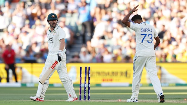 Siraj sends off Head.