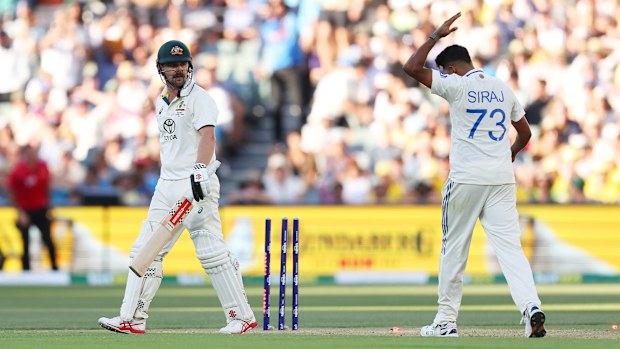 Siraj sends off Head.