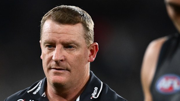 Michael Voss after Carlton's loss to St Kilda.