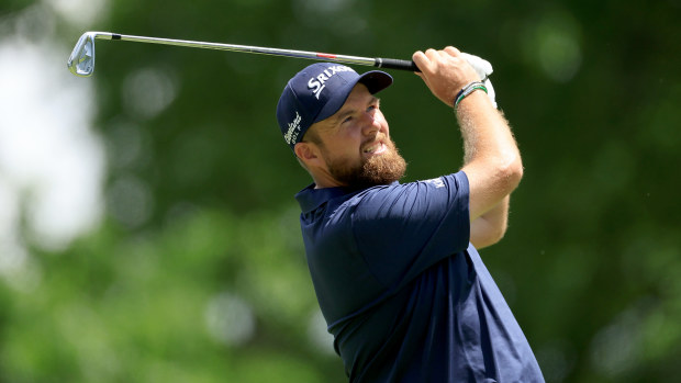 Shane Lowry of Ireland plays his second shot on the 12th hole during the third round of the 2024 PGA Championship at Valhalla Golf Club on May 18, 2024 in Louisville, Kentucky. (Photo by David Cannon/Getty Images)