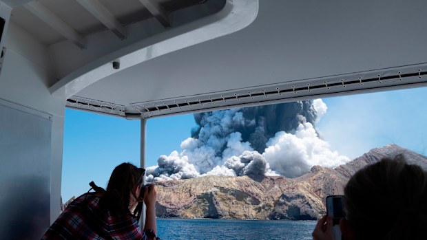 When the White Island volcano erupted, several tourists died as thick plumes of smoke and magma exploded out of the volcano on December 9. 