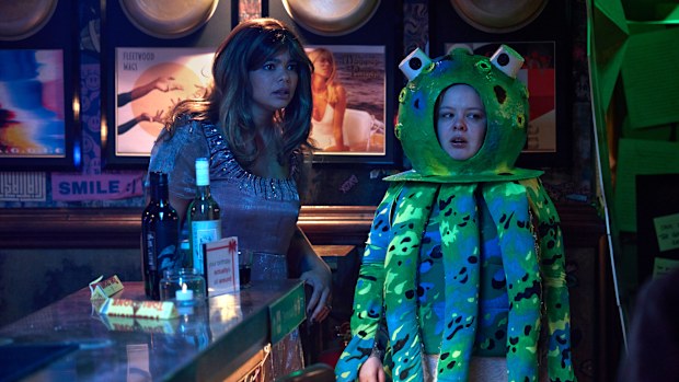 Maggie (Nicola Coughlan) and Eddie (Lydia West) in Big Mood on Stan