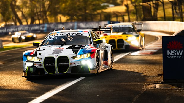 Maxime Martin drives the #46 WRT BMW during the 2024 Bathurst 12 Hour Race at Mount Panorama on February 18, 2024 in Bathurst, Australia. (Photo by Daniel Kalisz/Getty Images)