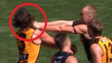 Mason Redman may be in trouble for this hit on Jai Newcombe.