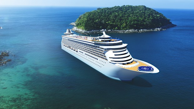 A cruise ship 
