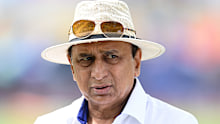 GROS ISLET, SAINT LUCIA - JUNE 24: Former Indian cricketer Sunil Gavaskar during the ICC Men's T20 Cricket World Cup West Indies & USA 2024 Super Eight match between Australia and India at Daren Sammy National Cricket Stadium on June 24, 2024 in Gros Islet, Saint Lucia. (Photo by Gareth Copley/Getty Images)