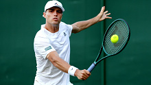 Chris O'Connell in action at Wimbledon this week.