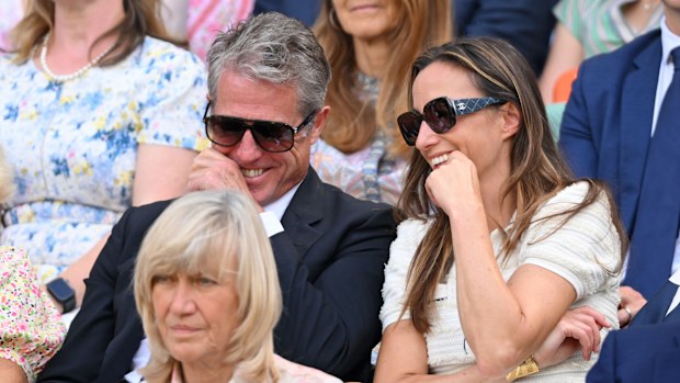 Hugh Grant and Anna Elisabet Eberstein