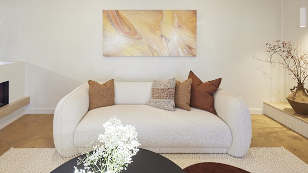 Kristy and Brett, Living Room Reveal, Week 5, The Block 2023