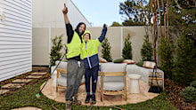 Courtney and Grant Backyard Room Reveal Week 11 The Block 2024