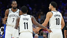 Simmons' partnership with Kevin Durant and Kyrie Irving lasted less than a season at Brooklyn