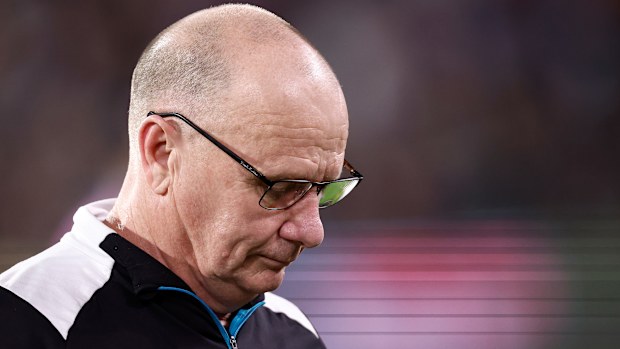 Ken Hinkley, coach of the Power after his side's loss to Geelong in the qualifying final.