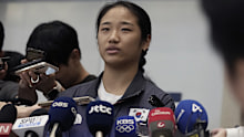 South Korean badminton star An Se-young, the women's singles winner at at Paris 2024, spoke to media as she arrived home on Wednesday.