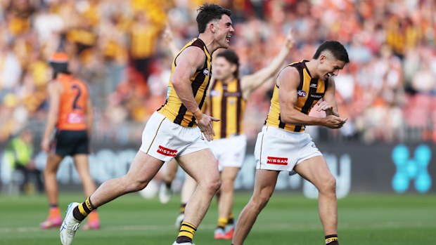 Hawthorn ve GWS arasındaki eleme finalinde oyuncular