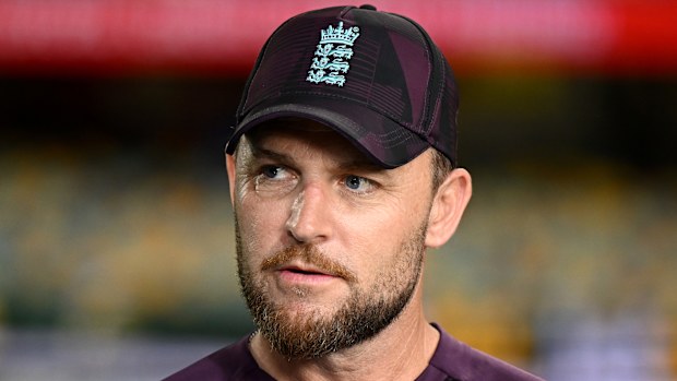 England coach Brendon McCullum.