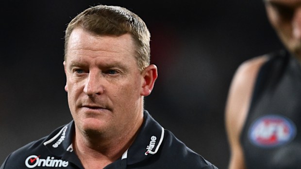 Michael Voss after Carlton's loss to St Kilda.