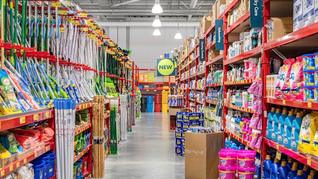 Bunnings bosses say the extended range includes over 2000 new products across eight categories including laundry, dishwashing, hand washing and irons.