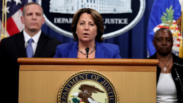 Deputy U.S. Attorney General Lisa Monaco announces the recovery of millions of dollars worth of cryptocurrency from the Colonial Pipeline Co. ransomware attacks as she speaks during a news conference with FBI Deputy Director Paul Abbate and Acting U.S. Attorney for the Northern District of California Stephanie Hinds at the Justice Department in Washington, U.S., June 7, 2021. REUTERS/Jonathan Ernst/Pool??