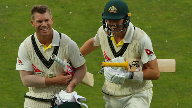 David Warner and Marnus Labuschagne saved Australia from first innings disaster.