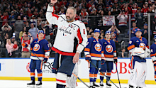 Ovechkin's goal passes Wayne Gretzky's 894 goals to become the NHL all-time goal-scoring leader.