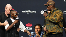 SYDNEY, AUSTRALIA - SEPTEMBER 07:  during the UFC 293 Press Conference at Qudos Bank Arena on September 7, 2023 in Sydney, Australia. (Photo by Chris Unger/Zuffa LLC)