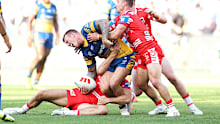 Ryan Couchman's tackle on J'maine Hopgood.