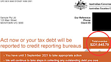 Financial abuse tax letter