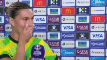 Steph Catley in tears after the Asian Cup final loss.