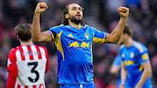 SUNDERLAND, ENGLAND - DECEMBER 27: Dominic Calvert-Lewin of Leeds United celebrates the equalising goal during the Premier League match between Sunderland and Leeds United at Stadium of Light on December 28, 2025 in Sunderland, England. (Photo by Malcolm Bryce/Leeds United via Getty Images)