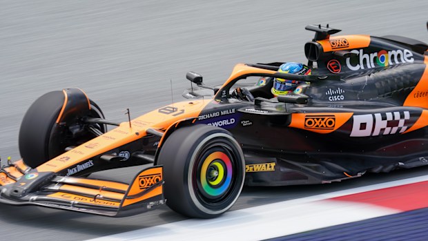 Oscar Piastri of Australia is driving the (81) McLaren F1 Team MCL38 Mercedes during the Formula 1 Qatar Airways Austrian Grand Prix in Spielberg, Austria, on June 28, 2024. (Photo by Alessio Morgese/NurPhoto)
