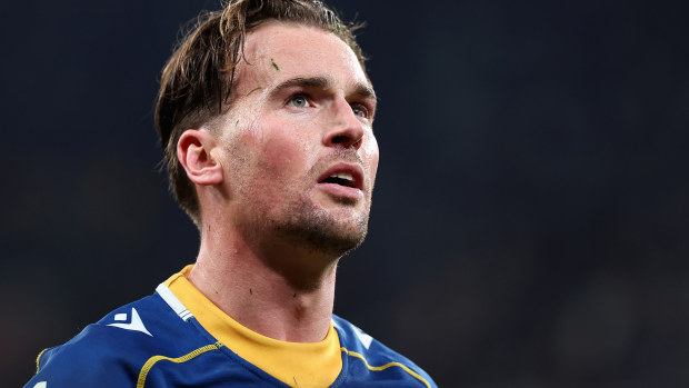 Clint Gutherson of the Eels looks on during the round 16 NRL match between Parramatta Eels and Manly Sea Eagles at CommBank Stadium on June 17, 2023 in Sydney, Australia. (Photo by Cameron Spencer/Getty Images)