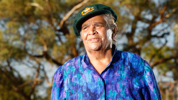Faith Thomas, the first Aboriginal woman to play cricket for Australia.